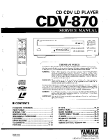Yamaha CDV-870 - Service Manual 